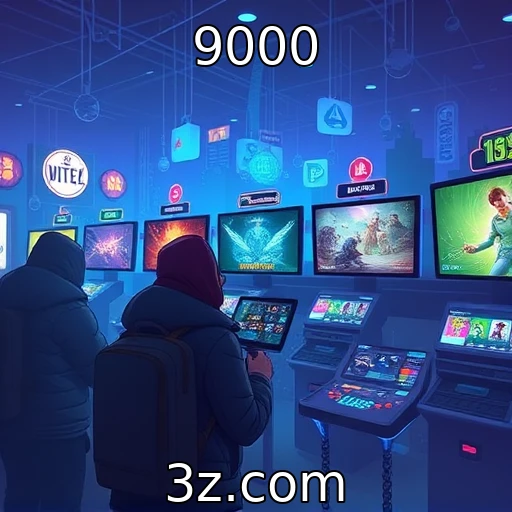 Crescimento das vendas digitais na indústria de jogos - 9000